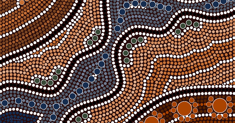 Australian Indigenous artwork.